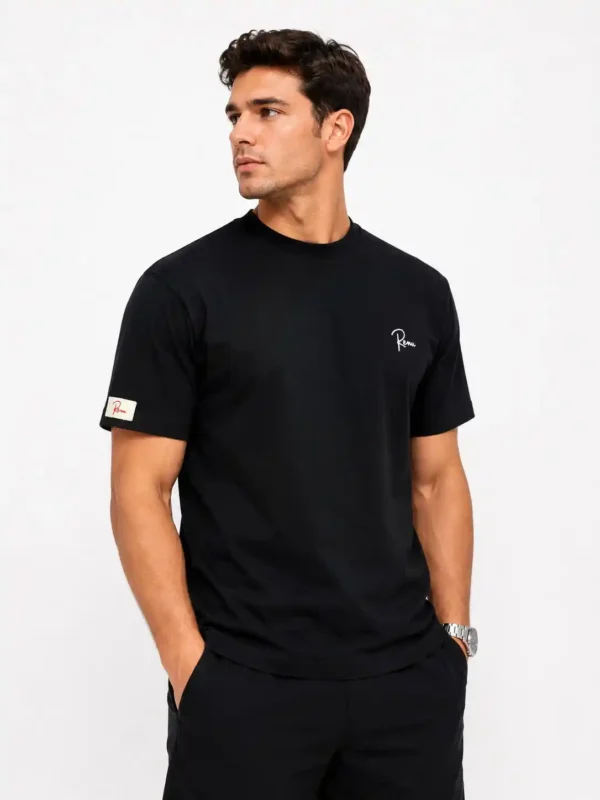 Remu %100 Pamuklu Bisiklet Yaka Erkek T-Shirt